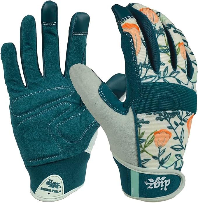 DIGZ 77862-23 High Performance Women's Gardening Work Touch Screen Compatible Fingertips Gloves, ... | Amazon (US)