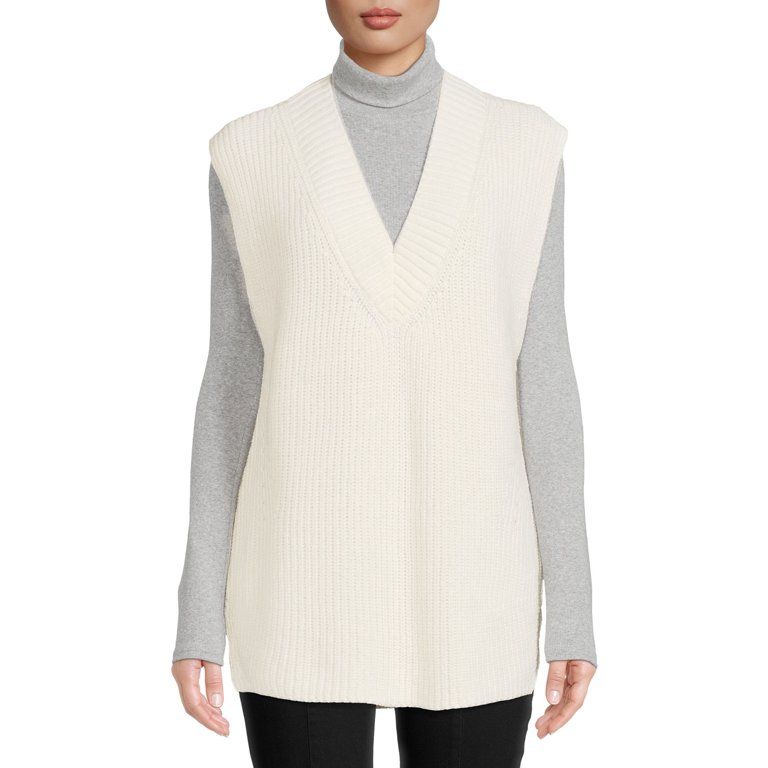 Time and Tru Women's Sweater Vest, Leisure easy to wear. | Walmart (US)