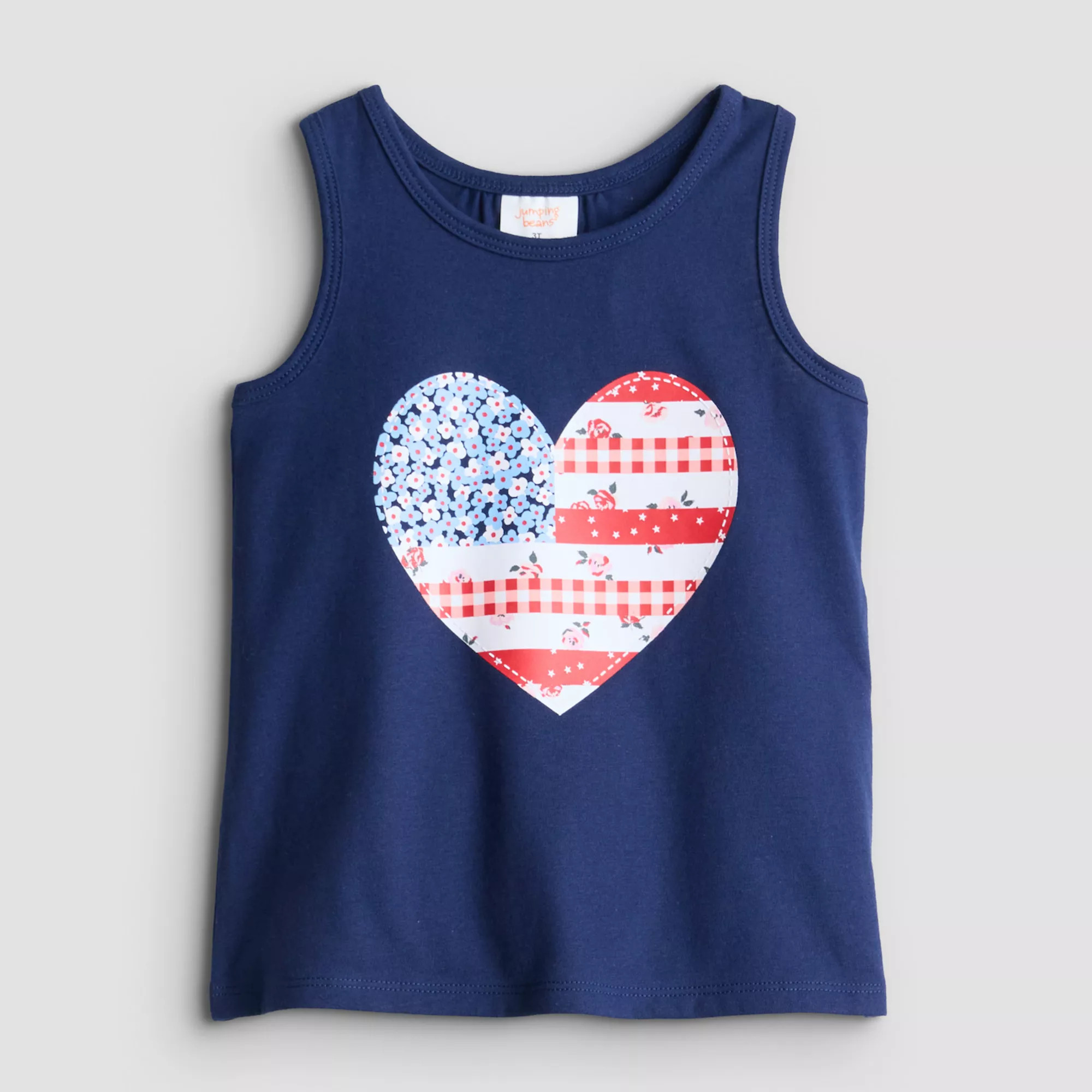 Baby & Toddler Girl Jumping Beans® Americana Graphic Racerback Tank Top | Kohl's