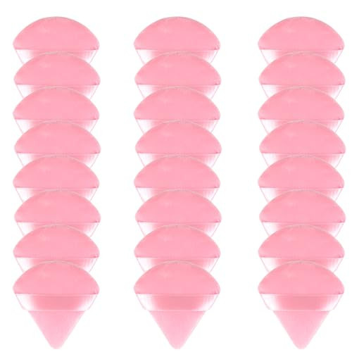 24 Pieces Powder Puff, Triangle Makeup Puff Cotton Powder Face Washable Body Powder Puff for Loose Powder Body Cosmetic Foundation Sponge Makeup Tool (24DP) | Amazon (US)