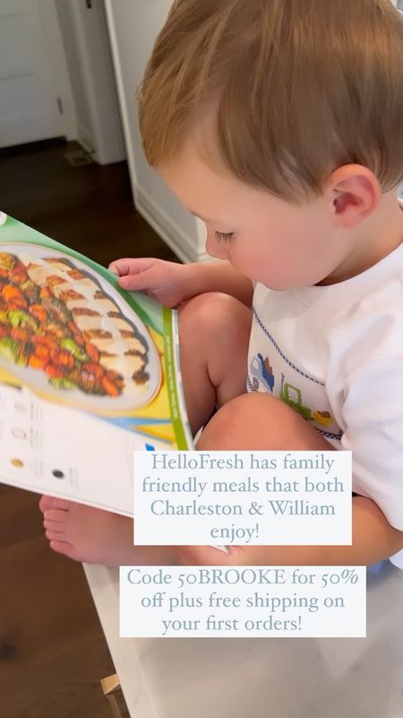 @HelloFresh has family friendly meals that both Charleston & William enjoy! 
Code 50BROOKE for 50% off plus free shipping on your first orders!  #ad #HelloFresh 