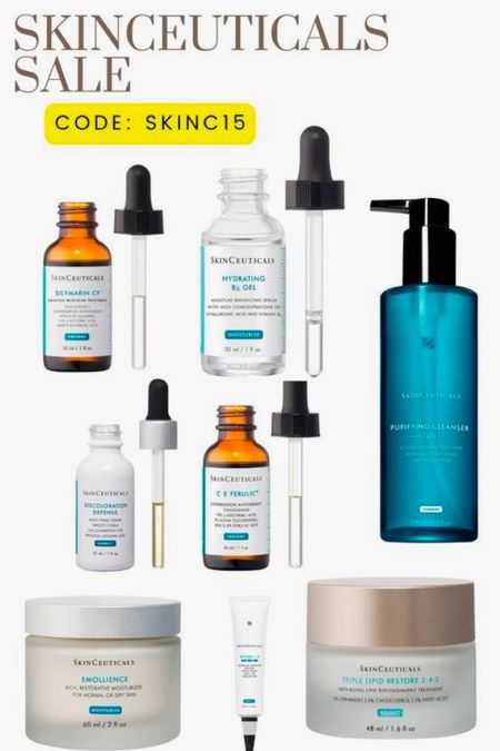 SkinCeuticals sale - vitamin c serum, cleanser 

#LTKfindsunder50 #LTKbeauty