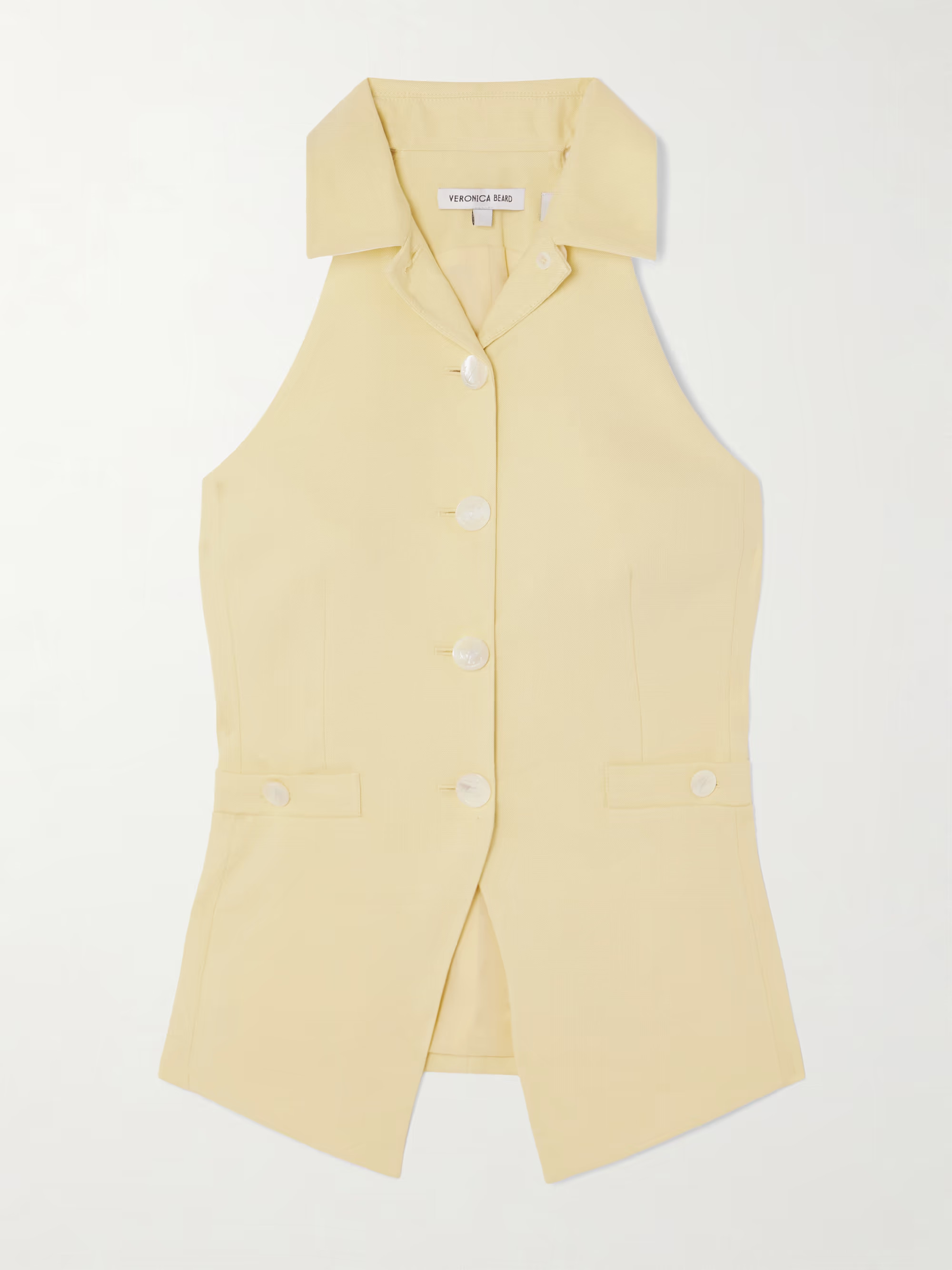 Orlinda linen-blend twill vest | NET-A-PORTER (US)