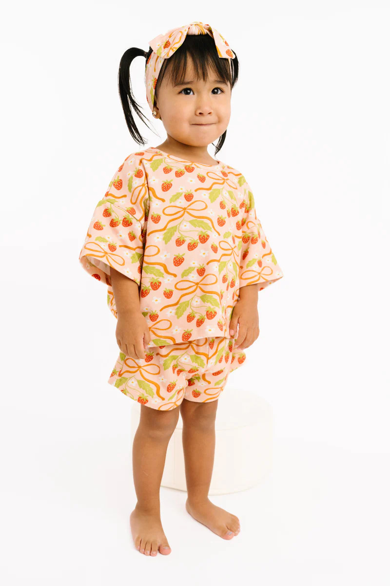 Sweet Strawberry Slouchy Set | Little One Shop Co