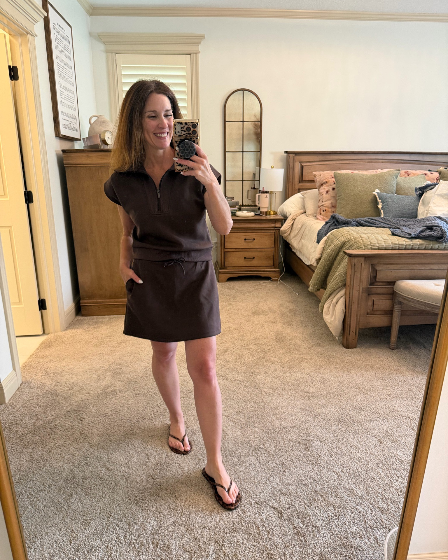 The easiest outfits are always the ones I reach for the most. 🤎

This little matching set is one of those pieces that makes getting dressed effortless. It’s comfortable, flattering, and perfect for everything from running errands to grabbing dinner with friends.

I paired it with simple black flip flops and a few everyday accessories for an easy summer look.

Everything is linked in my LTK if you want to shop it! 🤍

Are you loving matching sets as much as I am lately? Tell me your favorite color below! 👇

#LTKOver40 #LTKPetite #LTKootd