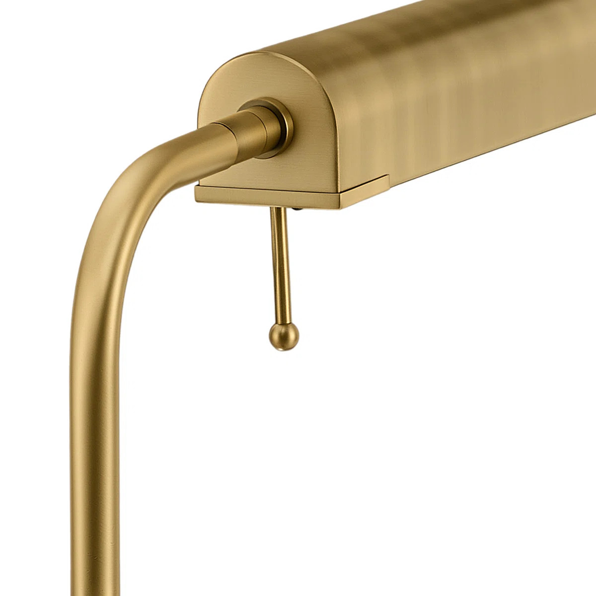24.5" Adjustable Height Industrial 3CCT LED Reading Table Lamp in Brass | Wayfair North America