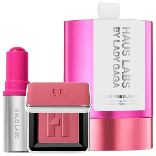 HAUS LABS BY LADY GAGAColor Fuse Glassy Blush Balm Stick + Powder Blush Set | Sephora (US)