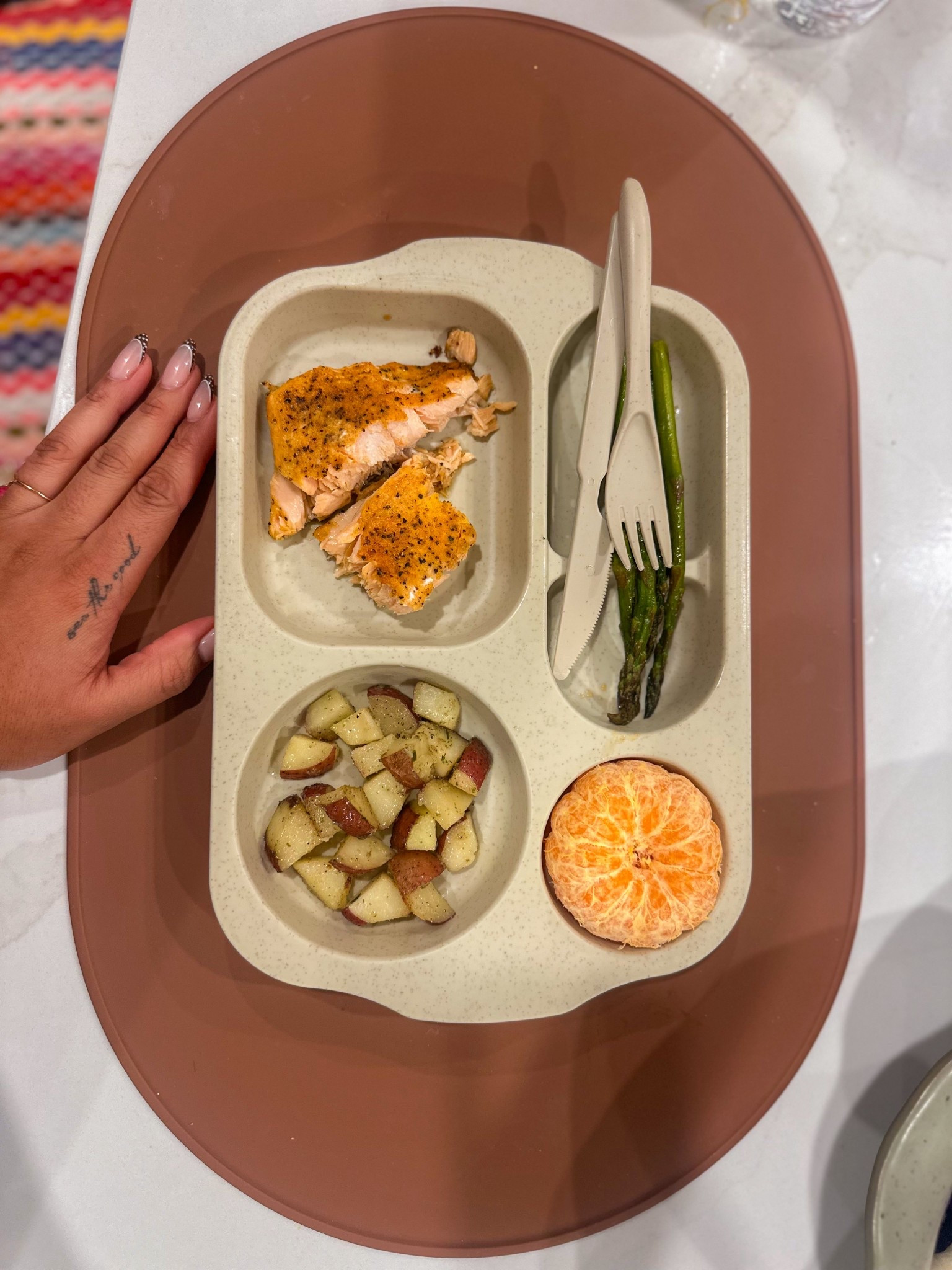 I really wanted Ashton’s  plates and place mat to match the vibe of my house and I think I did good! These plates came with matching utensils, bowls and cups. I gave the bowls and cups to a friend though cause they weren’t big enough for Ashton’s appetite lol 

#LTKKids #LTKHome #LTKmomlife