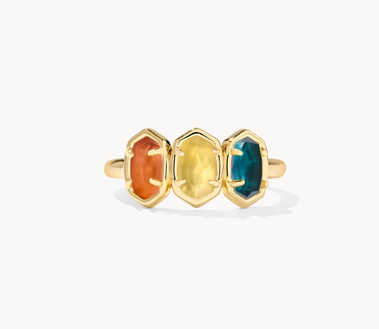 Emilie Triple Stone Band Ring | Kendra Scott