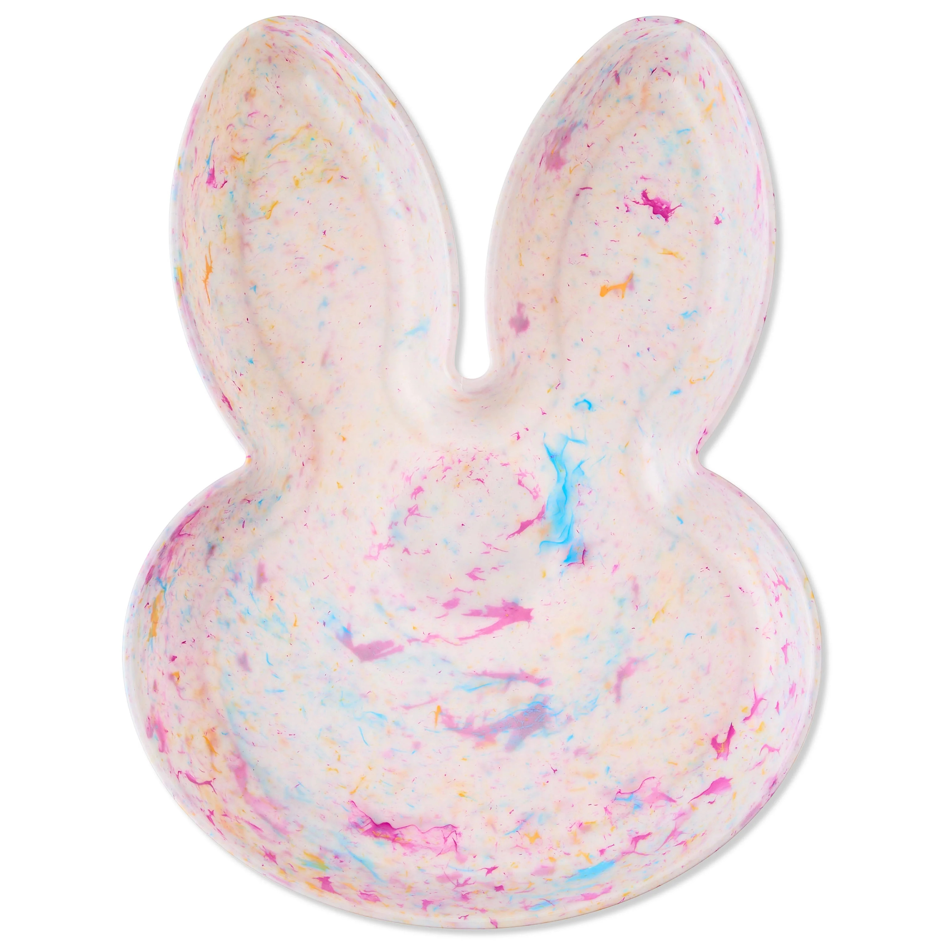 Bunny-Shaped Plastic Serving Tray, Multicolor, 9" x 12", Easter by Way To Celebrate | Walmart (US)