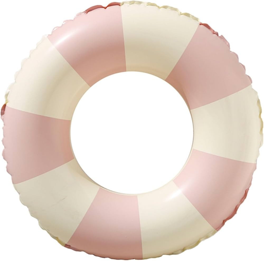 Swimming Pool Floats for Kids Ages 5-10, Inflatable Tubes With Simple Stripes, Cute Swim Rings, F... | Amazon (US)