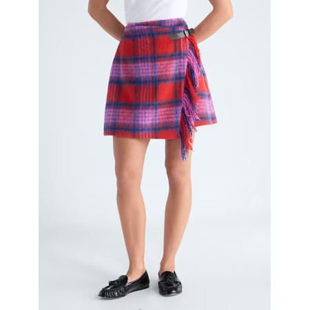 Free Assembly Women's and Women's Plus Fringe Wrap Mini Skirt, Sizes XS-4X | Walmart (US)