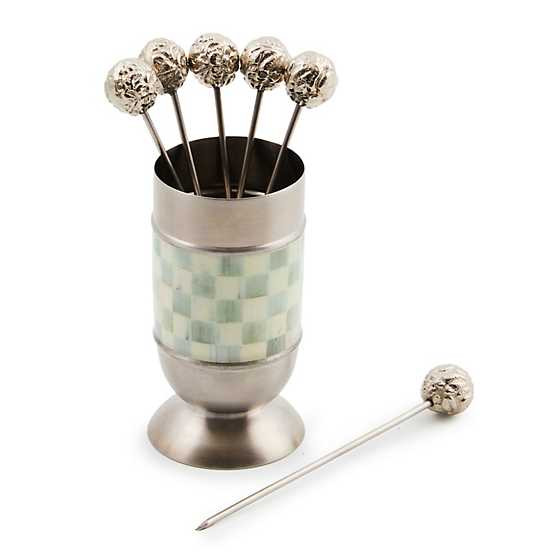 Sterling Check Supper Club Pick Set | MacKenzie-Childs