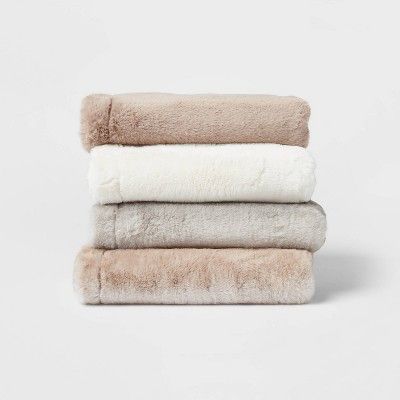 Standard Faux Fur Pillowcase - Threshold™ | Target