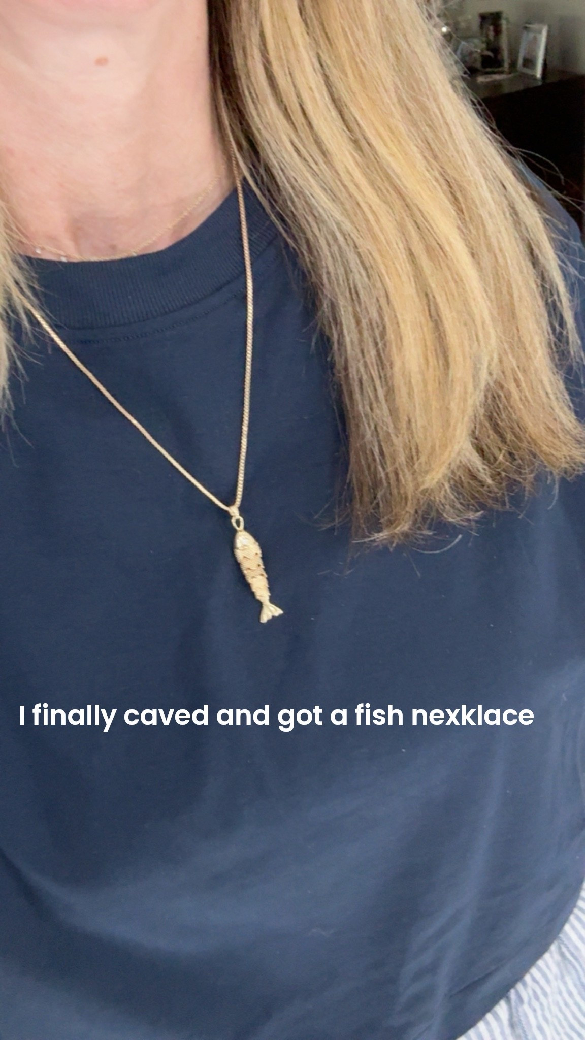 Finally caved and got a fish necklace

#LTKOver40