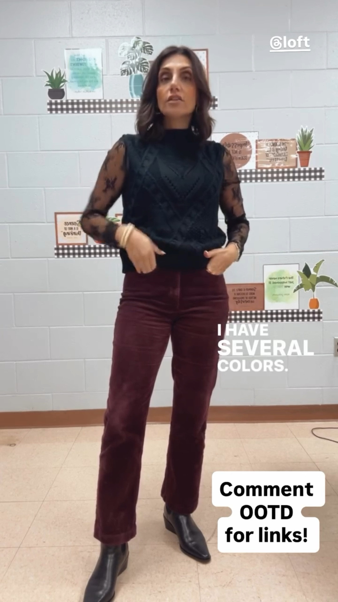 @loft  Comment 
OOTD
for links!