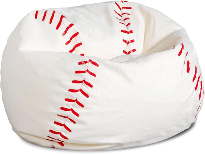 Big Joe Sports Ball Bean Bag Chair, Baseball Plush, Soft Polyester, 2.5 feet | Amazon (US)