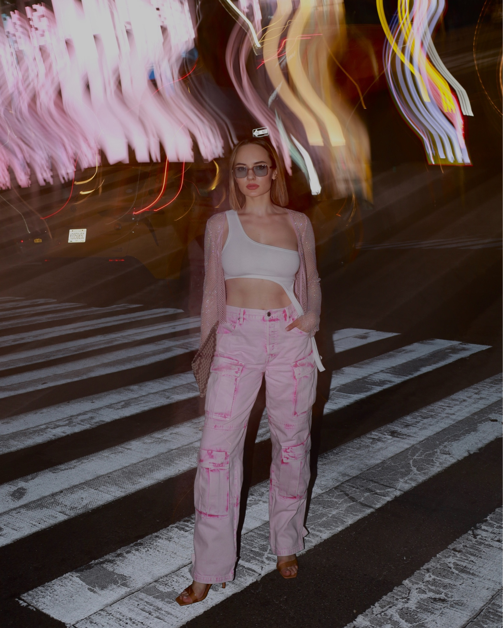 Going out look ✨ Pink cargo and crystal cardigan. Revolve sale! 

#LTKSeasonal #LTKstyletip #LTKFind