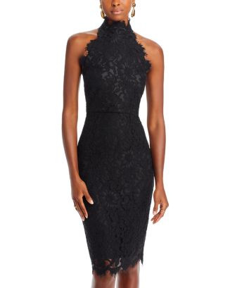 Eliza J Halter Mock Neck Lace Dress  | Bloomingdale's Women | Bloomingdale's (US)