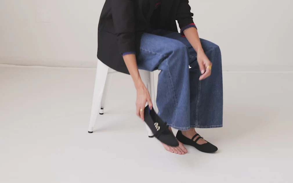 The Double Buckle Mary Jane in Sky | Rothy's | Rothy's