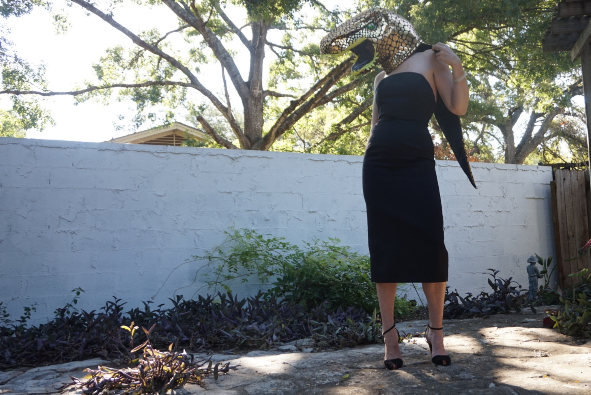 Living out my Halloween dreams by being a TRex in heels - loving this mask that lets me bring a Dino but super fashionable! #investmentpiece 

#LTKstyletip #LTKunder100 #LTKHalloween