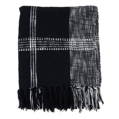 50"x70" Plaid Cotton Throw Blanket - Saro Lifestyle | Target