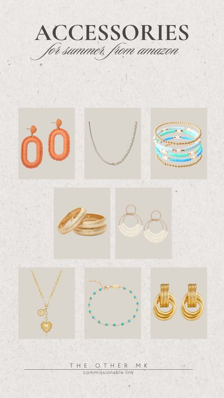 Summer jewelry, summer accessories, Amazon jewelry, Amazon summer jewelry, earrings, necklace, bracelet 

#LTKSeasonal #LTKStyleTip