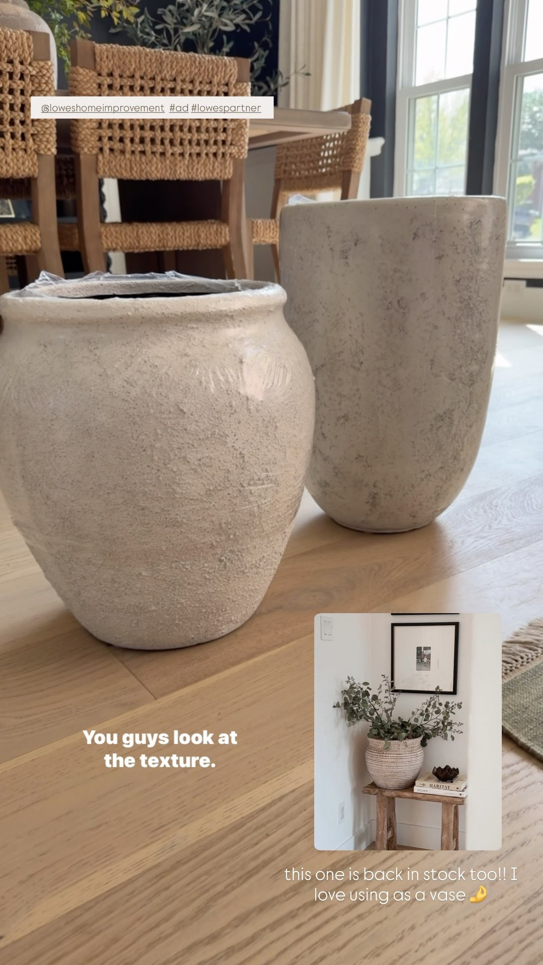 #ad In love with these planters from @loweshomeimprovement! A planter swap will always be one of my favorite quick and easy spring prep projects.  Linking a few other favorites, plus my go-to for indoors that’s back in stock! #lowespartner  

 #LTKSeasonal #LTKHome