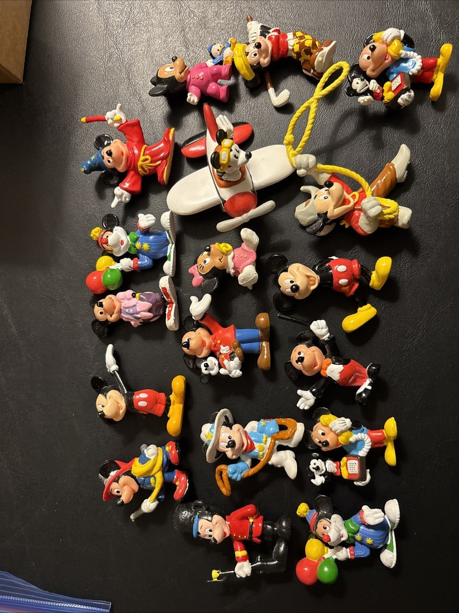 Disney Mickey Mouse Figure Collection Lot of 18 Vintage | eBay | eBay US