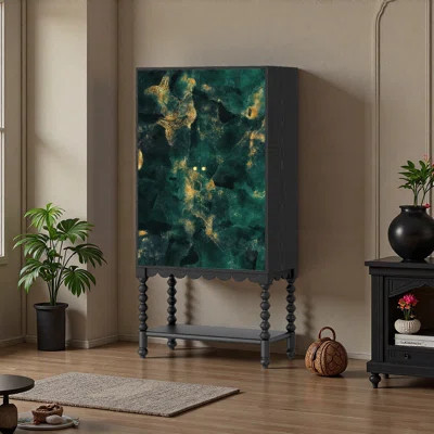 Modern Abstract Entryway Cabinet | Wayfair North America