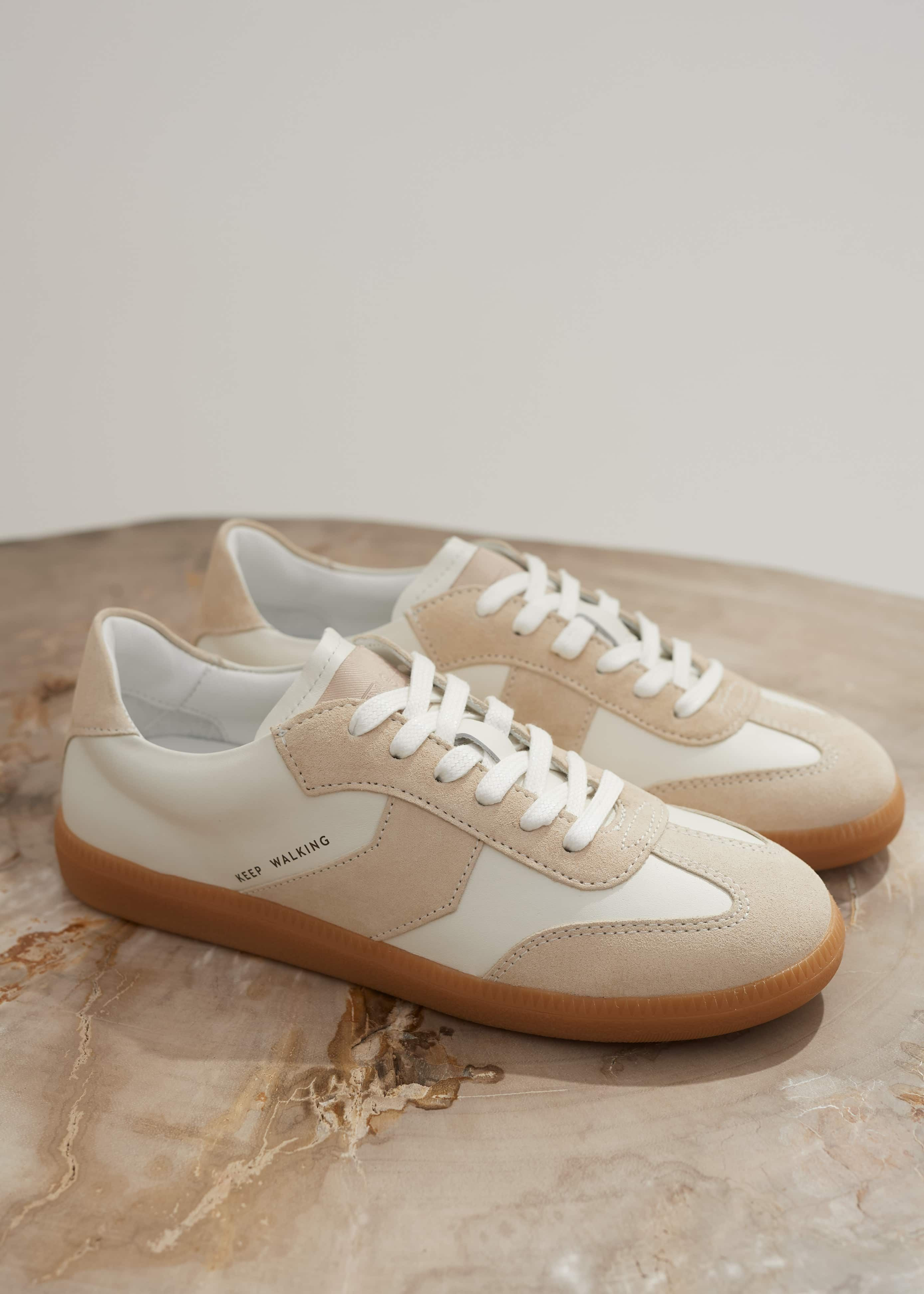 Women's White Retro Sneaker | ME+EM | ME+EM US
