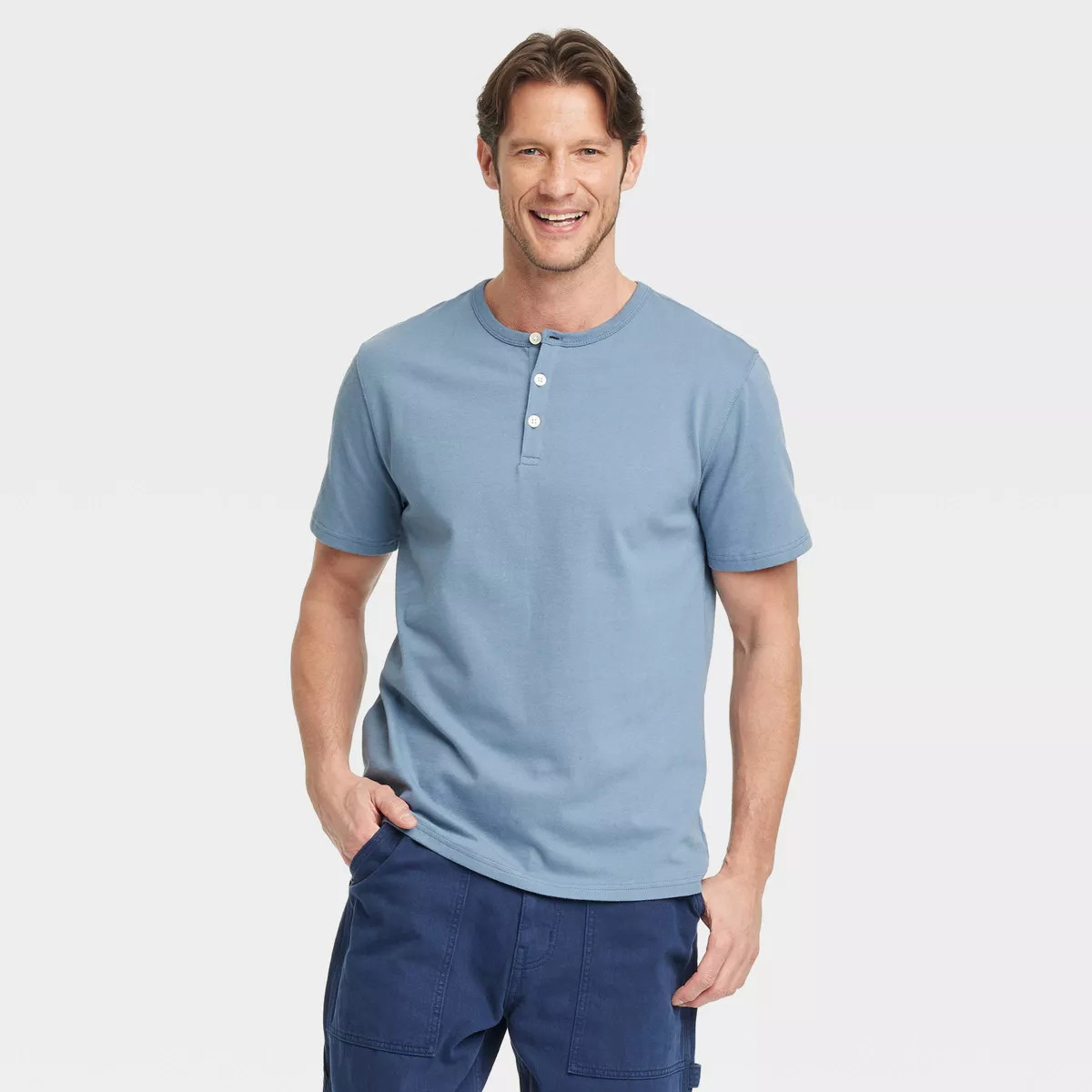 Men's Vintage Short Sleeve Henley Shirt - Goodfellow & Co™ | Target