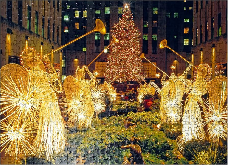 MyPuzzle Rockefeller Center at Christmas Time, New York City, New York, USA - Premium 500 Piece J... | Amazon (US)