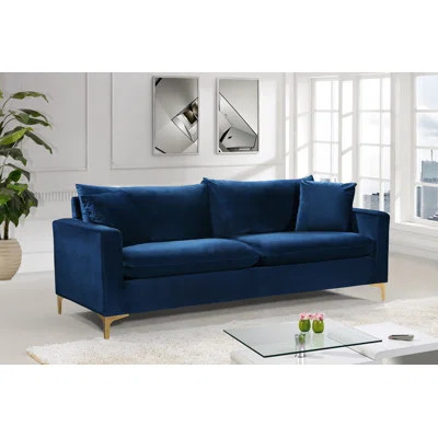 Vera Sofa AllModern Fabric: Navy | Wayfair North America