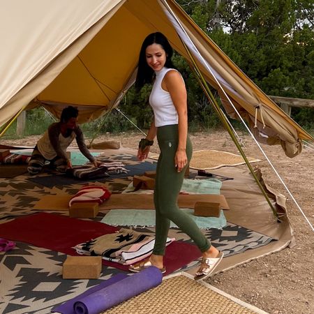 Free people movement leggings, tank, and Birkenstocks for yoga! Love the fit and comfort…also have in dark navy🤍

#LTKfit #LTKtravel #LTKunder100