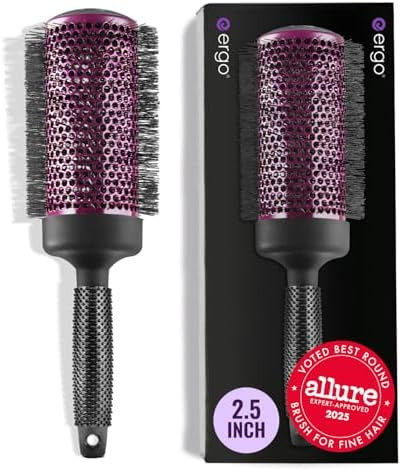 ERGO Super Gentle Round Brush for Blow Out - Salon Quality Hair Styling for Women - Roller for We... | Amazon (US)