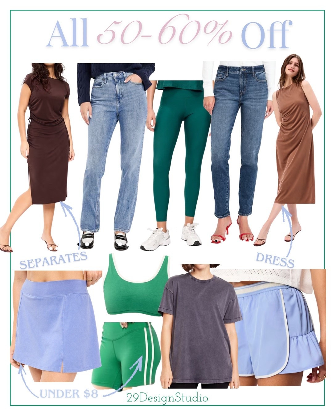 Super sale
50-60% off
Many Items under $8
Spring style
Spring athleisure 
Summer outfits 

#LTKSeasonal #LTKSaleAlert