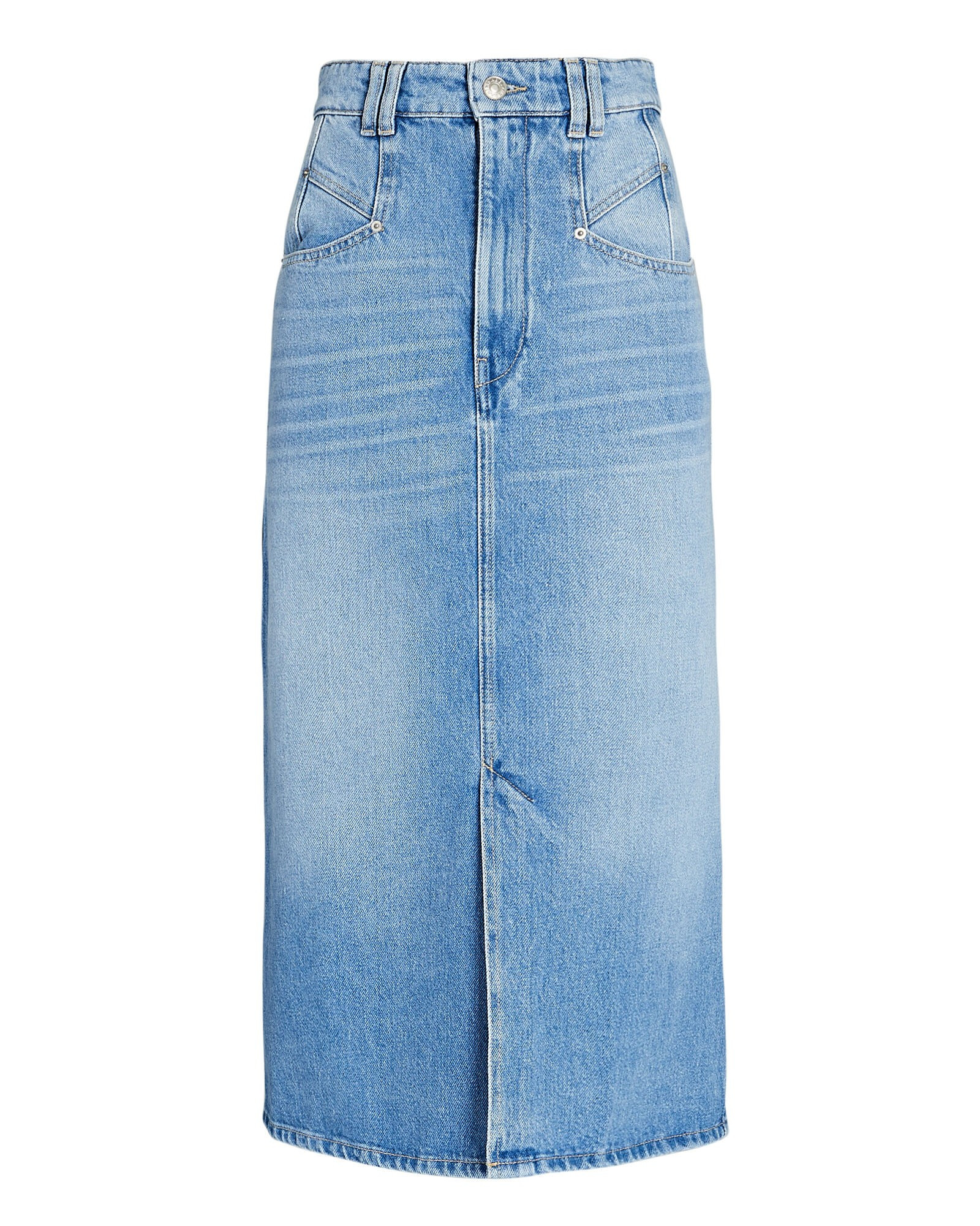 Dipoma A-Line Denim Midi Skirt | INTERMIX
