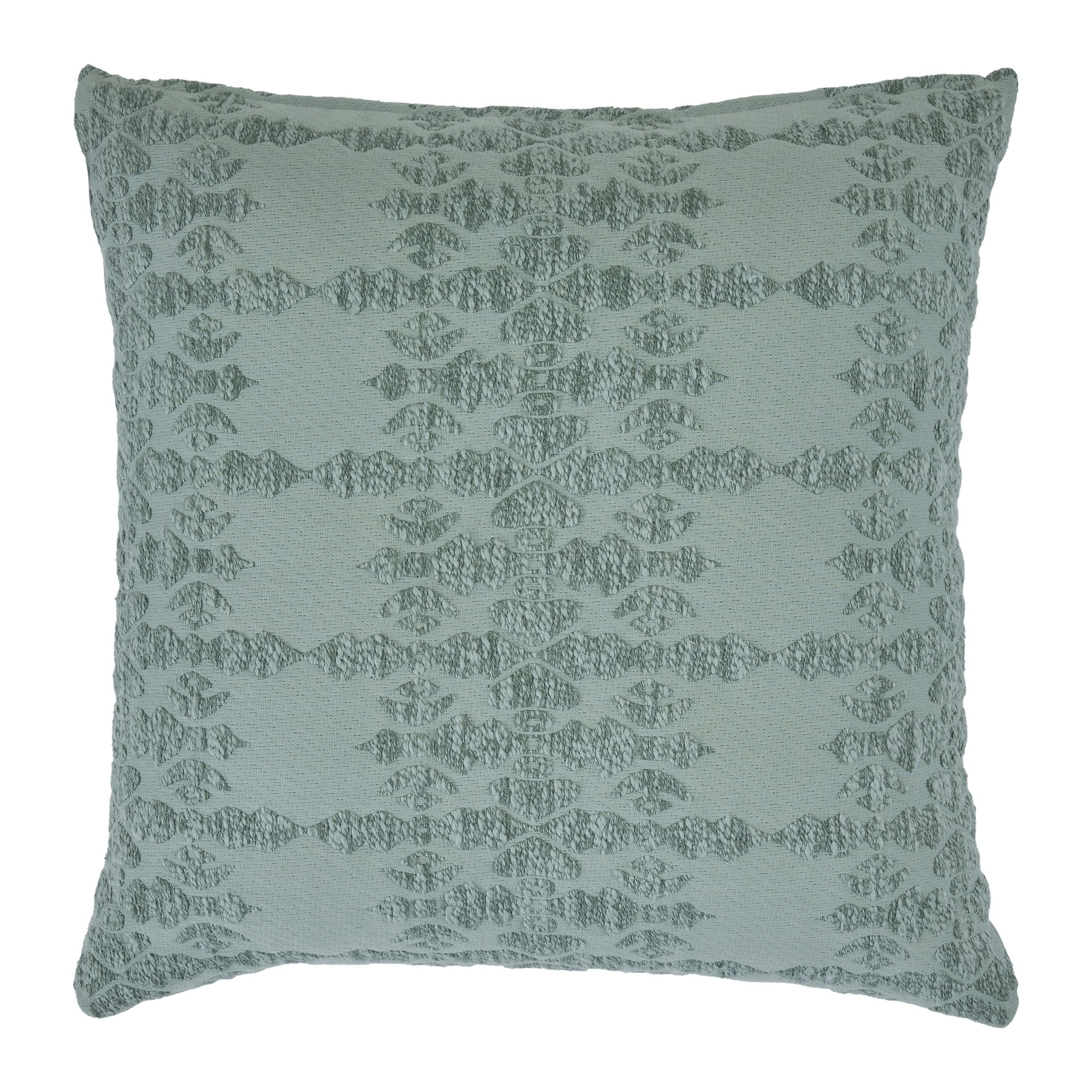 Better Homes & Gardens 20" x 20" Acros Geo Green Cotton Polyester Decorative Pillow | Walmart (US)