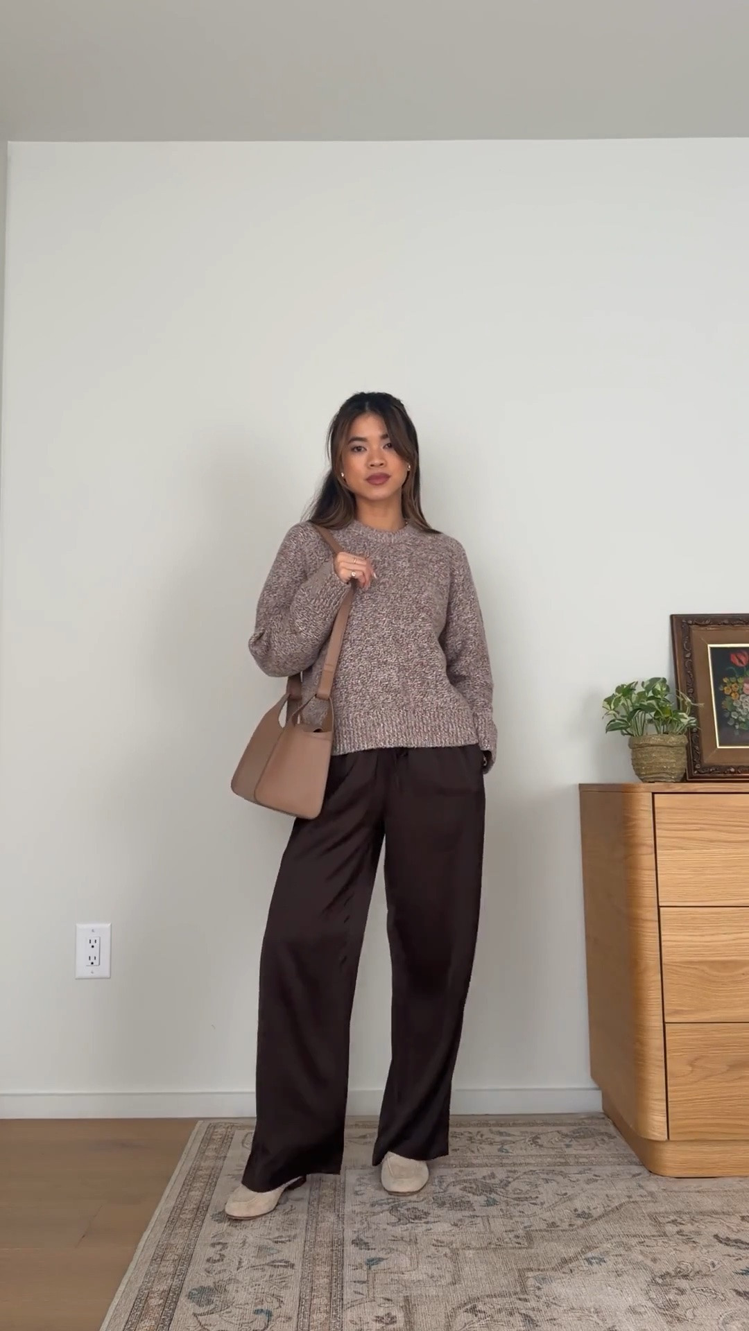 Fall outfit inspo. These @abercrombie pants are perfect for early fall!

Sizing info:
• Abercrombie A&F Madeline Textural Crew Sweater (Size XS in Brown)
• Abercrombie A&F Gemma Satin Wide Leg Pull-On Pant (Size XS Short in Dark Coffee)

Fall Abercrombie new arrivals, Abercrombie sweaters, Abercrombie petite pants, Abercrombie petite pants, Abercrombie fall sweater, Abercrombie petite sweater, Petite style, petite fashion, mom outfit, mom style, petite pants, petite outfit ideas, petite outfits, best pants for petite, petite pull on pants, vacation outfits, fall outfits, fall style, fall trends, fall looks fall outfit ideas, Abercrombie try on, fall satin pants, fall lookbook, fall outfits, satin pants, petite satin pants

#LTKootd #LTKSeasonal #LTKPetite