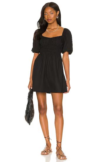 Marinelli Mini Dress in Plain Black | Revolve Clothing (Global)