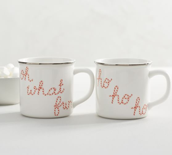Peppermint Sentiments Mug | Pottery Barn (US)