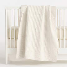 Baby's First Natural Organic Jersey Baby Crib Quilt + Reviews | Crate & Kids | Crate & Barrel