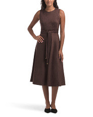 Faux Suede Belted Midi Dress | TJ Maxx