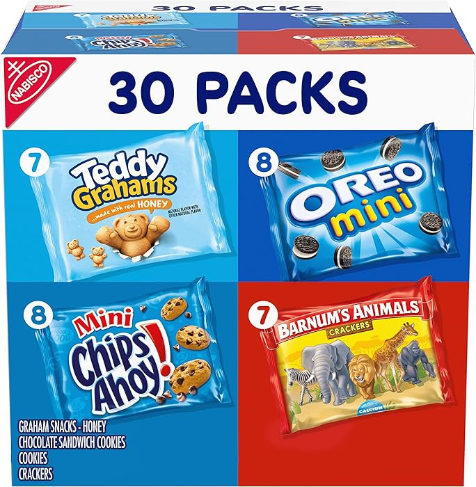 Nabisco Team Favorites Variety Pack, OREO Mini, CHIPS AHOY! Mini, Teddy Grahams Honey & Barnum's ... | Amazon (US)