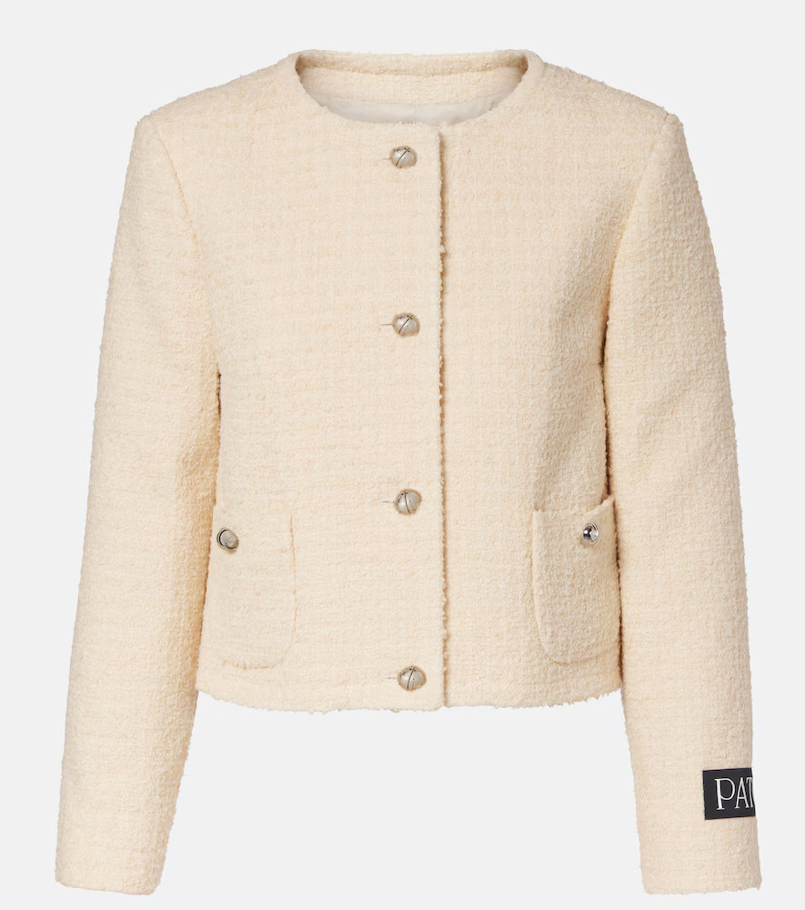 Patou Logo wool-blend bouclÃ© jacket | Mytheresa (US/CA)