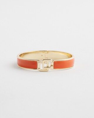 Chico's Click Orange Bangle Bracelet | Chico's