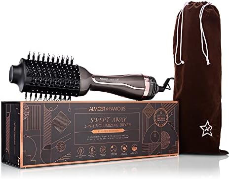 Almost Famous Swept Away 2-in-1 Volumizing Hair Dryer Blowout Brush, Professional Beauty Tool Brush  | Amazon (US)