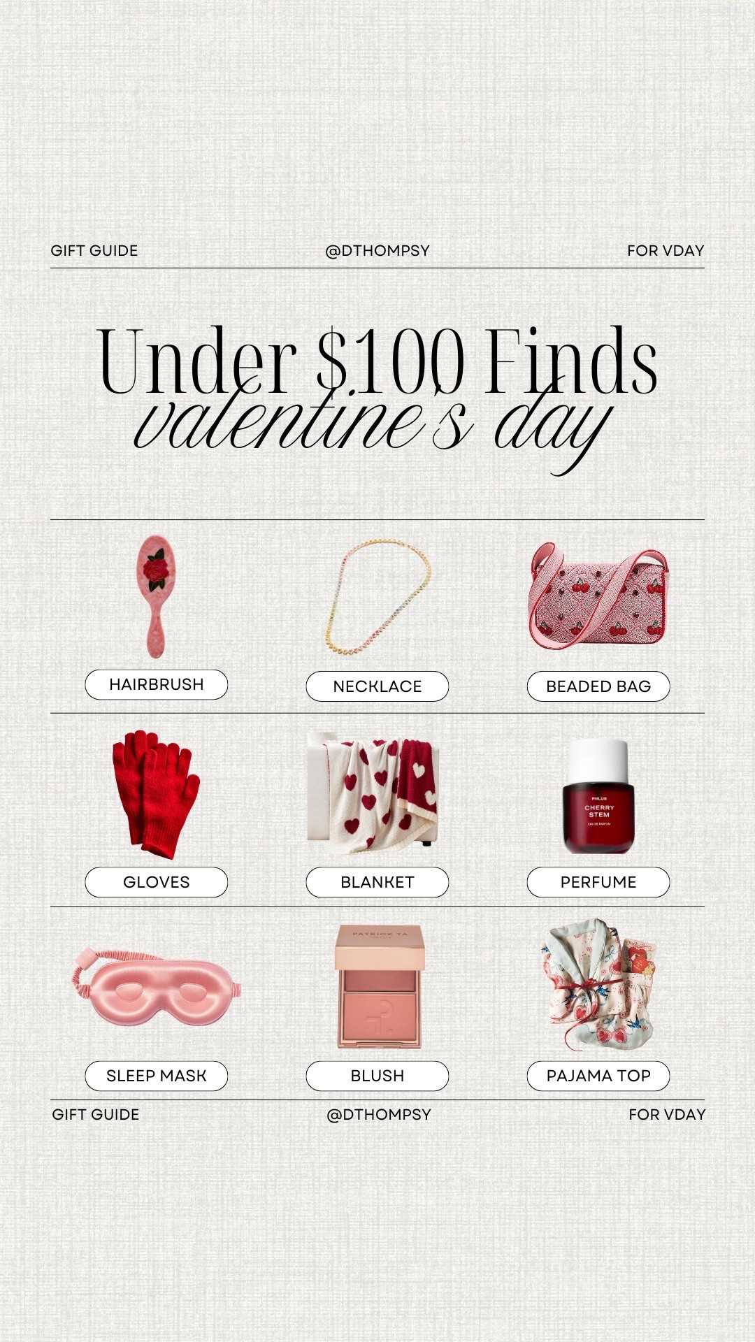 gift guide - cute gift ideas for valentine’s day (all under $100)

#LTKSeasonal #LTKBeauty #LTKFindsUnder100