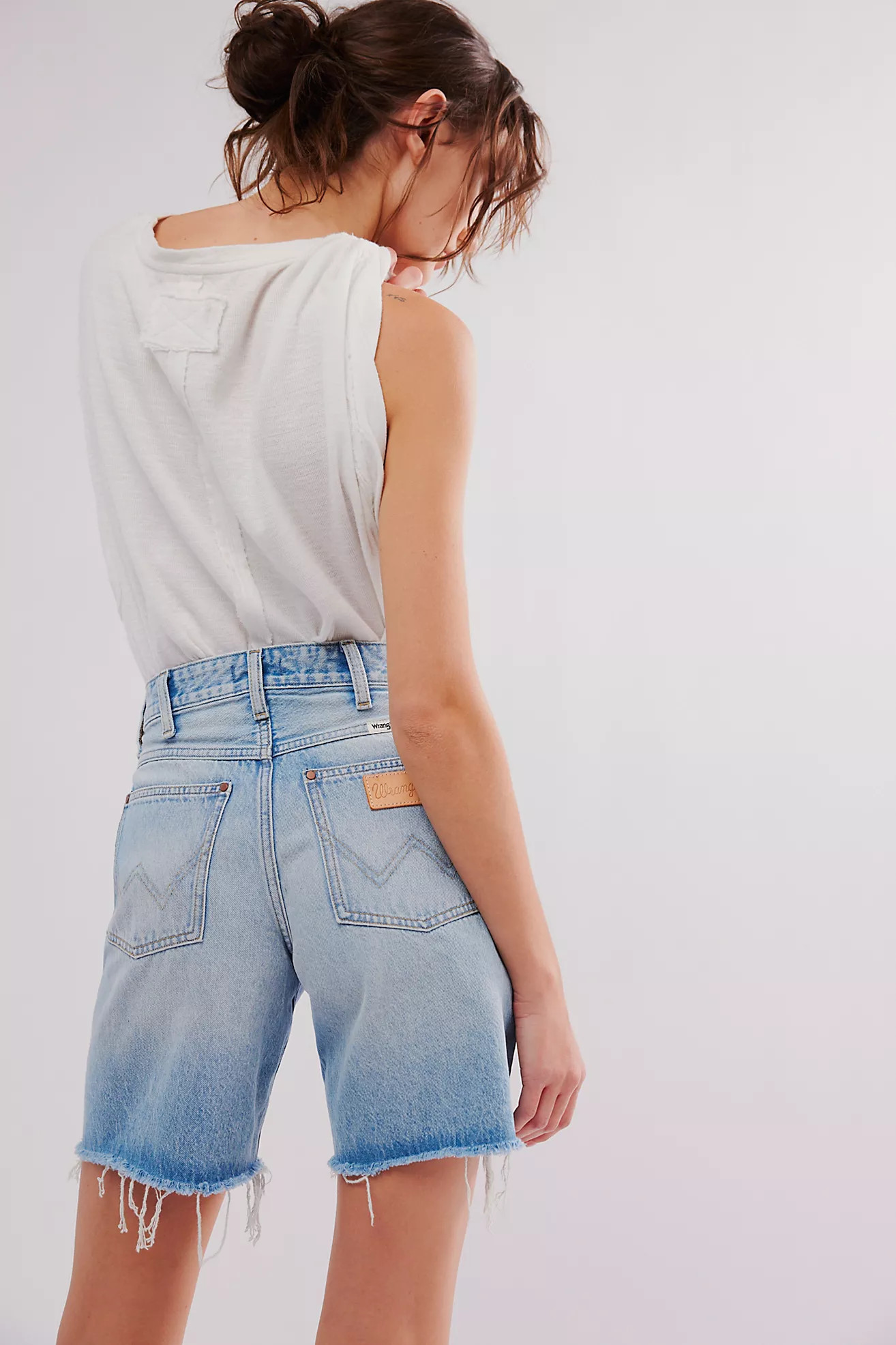 Wrangler Mid-Thigh Cowboy Shorts | Free People (Global - UK&FR Excluded)